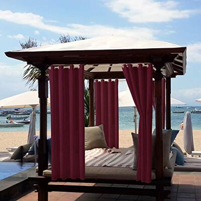 Sunblocker Outdoor Curtain - Weather-Resistant Polyester - Privacy & Shade Sunblocker Outdoor Curtain - Weather-Resistant Polyester - Privacy & Shade