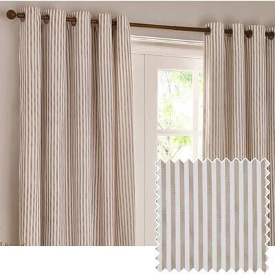 Yard Hebden Eyelet Curtain Pair (Natural, 117 x 137 cm) Yard Hebden Eyelet Curtain Pair (Natural, 117 x 137 cm)