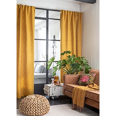 Elbersdrucke 201302 - Diamond Jacquard Ethnic Curtain Elbersdrucke 201302 - Diamond Jacquard Ethnic Curtain