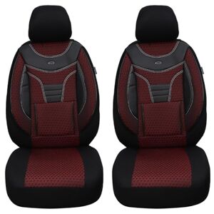 901 Seat Covers for Car Seats Compatible with Audi A8 4N 2017 Driver and Passenger Protective Covers Seat Protector Seat Cover FB:901 (Wine Red/Black)
