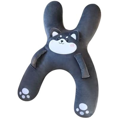 AZIDWERYQ Car Pillow For Kids, H-shaped Soft Kids Car Seat Pillow With Adjustable Belt And Hand Support For Sleeping Long Distance Travel Seat For Toddlers AZIDWERYQ Car Pillow For Kids, H-shaped Soft Kids Car Seat Pillow With Adjustable Belt And Hand Support For Sleeping Long Distance Travel Seat For Toddlers