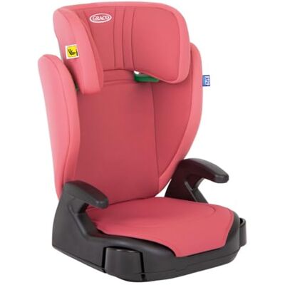 Graco Junior Maxi i-Size R129 Highback Booster car seat with cupholders, Suitable from 100-150cm (Approx. 3.5 to 12 Years), Pink Fashion Graco Junior Maxi i-Size R129 Highback Booster car seat with cupholders, Suitable from 100-150cm (Approx. 3.5 to 12 Years), Pink Fashion