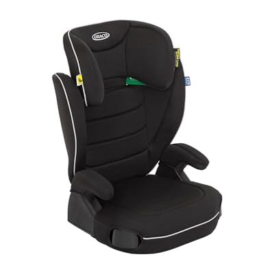 Graco Logico L i-Size R129 Highback Booster car seat with cupholders, Suitable from 100-150cm (Approx. 3.5 to 12 Years), Black Fashion Graco Logico L i-Size R129 Highback Booster car seat with cupholders, Suitable from 100-150cm (Approx. 3.5 to 12 Years), Black Fashion
