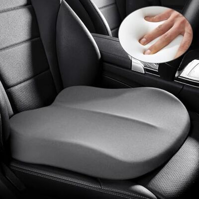 UVCMDUI Wedge Cushion Car Seat Booster, Washable Adult Car Booster Seat for Driver, Non-Slip Backless Booster Car Seat Portable Car Seat Heightening 10cm for Short People Driving,Grey UVCMDUI Wedge Cushion Car Seat Booster, Washable Adult Car Booster Seat for Driver, Non-Slip Backless Booster Car Seat Portable Car Seat Heightening 10cm for Short People Driving,Grey
