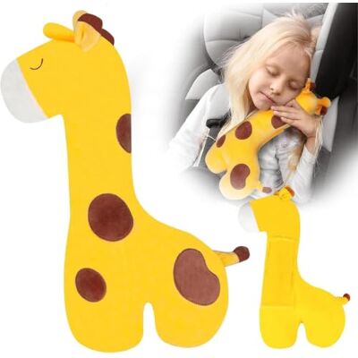 HUANYO Seat Belt Cover Pillow for Kids, Car Seatbelt Cushion Shoulder Neck Support Protector Pad, Soft Stuffed Plush Travel Vehicle Safety Belts Strap Pillow for Boys and Girls Headrest (giraffe) HUANYO Seat Belt Cover Pillow for Kids, Car Seatbelt Cushion Shoulder Neck Support Protector Pad, Soft Stuffed Plush Travel Vehicle Safety Belts Strap Pillow for Boys and Girls Headrest (giraffe)