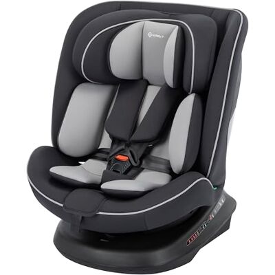 Safety 1st Cosmo i-Safe Car Seat Swivel (Base), 0-12 Years, 40-150 cm, Multi-Age Baby Car Seat, Seat Belt Installation, Newborn Inlay, 11 Headrest & 6 Recline Positions, Lightweight (5.6 kg), Black Safety 1st Cosmo i-Safe Car Seat Swivel (Base), 0-12 Years, 40-150 cm, Multi-Age Baby Car Seat, Seat Belt Installation, Newborn Inlay, 11 Headrest & 6 Recline Positions, Lightweight (5.6 kg), Black