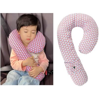 XINCHIA Kids Travel Neck Pillow Car Seat Belt Cover Pad Children Soft U-shape Head Neck Support Pillow Car Seat Safety Shoulder Strap Cushion Shoulder Protector Sleeping Headrest Car Accessories for Boy Girl XINCHIA Kids Travel Neck Pillow Car Seat Belt Cover Pad Children Soft U-shape Head Neck Support Pillow Car Seat Safety Shoulder Strap Cushion Shoulder Protector Sleeping Headrest Car Accessories for Boy Girl