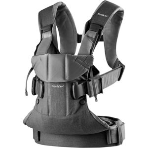BabyBjörn Baby Carrier One, Woven, Denim Grey/Dark Grey BabyBjörn Baby Carrier One, Woven, Denim Grey/Dark Grey