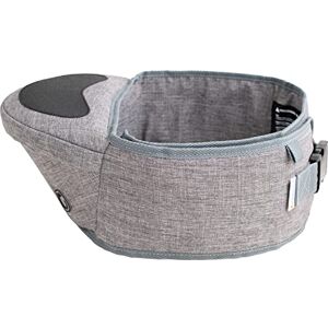 Hippychick Hipseat Baby Carrier, Lightweight Back-Saving Support Waist Stool, Adjustable Strap, Can Carry 6-36 Months Child, Denim Grey Hippychick Hipseat Baby Carrier, Lightweight Back-Saving Support Waist Stool, Adjustable Strap, Can Carry 6-36 Months Child, Denim Grey