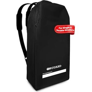 OnGuard Double Stroller Bag for Airplane Stroller Cover Gate Check Stroller Bag Baby Airplane Travel Accessories Waterproof Rip Resistant Polyester Compact Backpack Black OnGuard Double Stroller Bag for Airplane Stroller Cover Gate Check Stroller Bag Baby Airplane Travel Accessories Waterproof Rip Resistant Polyester Compact Backpack Black