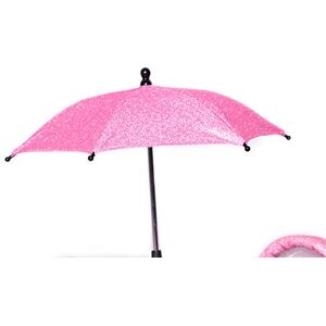 Roma Stephanie Dolls Pram Parasol, Universal Pram Compatibility, Pink Sparkle, Adjustable Clamp, Stylish & Durable Dolls Umbrella, Baby doll & Dolls Pram Accessories, Ages 3+ Roma Stephanie Dolls Pram Parasol, Universal Pram Compatibility, Pink Sparkle, Adjustable Clamp, Stylish & Durable Dolls Umbrella, Baby doll & Dolls Pram Accessories, Ages 3+