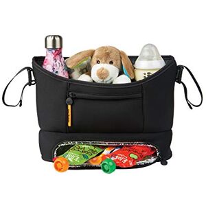 baba bing BABABING Cady Pushchair Organiser Baby Changing Bag Stroller Organiser with Thermal Pockets Universal Pram Organiser Black baba bing BABABING Cady Pushchair Organiser Baby Changing Bag Stroller Organiser with Thermal Pockets Universal Pram Organiser Black