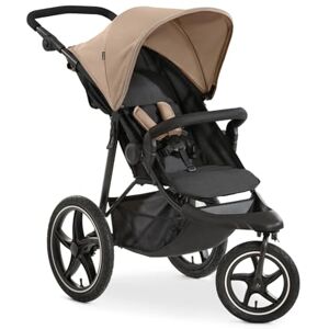 hauck Runner 2, Mocha Robust All Terrain Pushchair with Raincover, XL Pneumatic Air Wheels, UPF 50+, Reclining Backrest from Birth up to 22 kg, Height-Adjustable Handle, XL Mesh Window hauck Runner 2, Mocha Robust All Terrain Pushchair with Raincover, XL Pneumatic Air Wheels, UPF 50+, Reclining Backrest from Birth up to 22 kg, Height-Adjustable Handle, XL Mesh Window