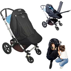 SnoozeShade Plus Extra (6-9m to 3 Years) Universal Fit Baby and Toddler Buggy & Stroller Sun Shade and Sleep Aid for Pushchairs Safely Blocks up to 99% of UV