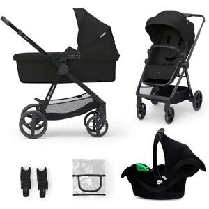 Kinderkraft Newly 3 in 1, I-Size, Stroller, Pushchair for Toddlers, Pram, Newborn Baby, Large Hood, with Accessories, Easy Folding, Included Car Seat, Shock Absorbtion, from Birth up to 22 kg, Black Kinderkraft Newly 3 in 1, I-Size, Stroller, Pushchair for Toddlers, Pram, Newborn Baby, Large Hood, with Accessories, Easy Folding, Included Car Seat, Shock Absorbtion, from Birth up to 22 kg, Black