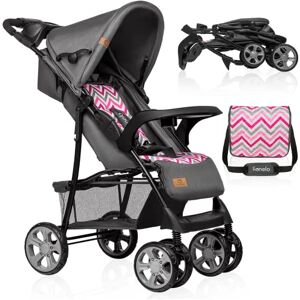 lionelo Emma Plus Lightweight & Robust Stroller 6-36 Months, Quick Compact Fold, Lie-Flat Recline, Pushchair with 5-Point Harness, XXL Canopy, Shock-Absorbing Wheels, Tray, Bag (Single, Pink) lionelo Emma Plus Lightweight & Robust Stroller 6-36 Months, Quick Compact Fold, Lie-Flat Recline, Pushchair with 5-Point Harness, XXL Canopy, Shock-Absorbing Wheels, Tray, Bag (Single, Pink)