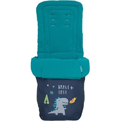 Cosatto Universal Footmuff – Cosy Toes, All Season Luxury Quilted Pram, Pushchair, Stroller Liner Liner, Washable, with Kangaroo Pouch for Hands, Fairy Tale Dragon Cosatto Universal Footmuff – Cosy Toes, All Season Luxury Quilted Pram, Pushchair, Stroller Liner Liner, Washable, with Kangaroo Pouch for Hands, Fairy Tale Dragon