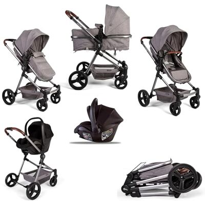 Red Kite Push Me Savanna i Travel System Including i-Size Infant Carrier Car Seat Graphite Red Kite Push Me Savanna i Travel System Including i-Size Infant Carrier Car Seat Graphite