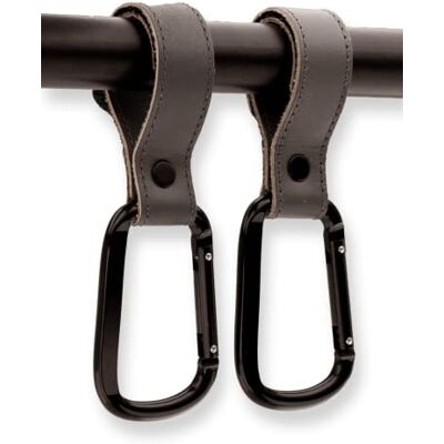 Brute Strength – Pushchair Bag Hooks – Grey – Pack of 2 Pushchair bag hooks with adjustable hook-and-loop fastening; for changing bags, handbags, trolleys and bicycles Brute Strength – Pushchair Bag Hooks – Grey – Pack of 2 Pushchair bag hooks with adjustable hook-and-loop fastening; for changing bags, handbags, trolleys and bicycles