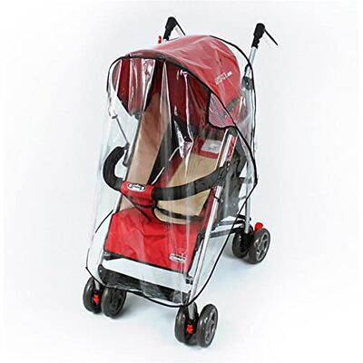 Roysmart Universal rain cover for pushchairs, rain cover, rain cover for buggy, easy to install on any pushchair, good air circulation, transparent Roysmart Universal rain cover for pushchairs, rain cover, rain cover for buggy, easy to install on any pushchair, good air circulation, transparent