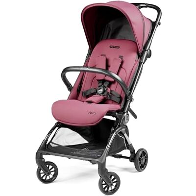 Peg Perego Volo Malva Lightweight Airplane Stroller with Rain Cover, Hat Approved, Carry-on Luggage Measurements, Suitable from Birth to 22 kg, Includes Carry Bag Peg Perego Volo Malva Lightweight Airplane Stroller with Rain Cover, Hat Approved, Carry-on Luggage Measurements, Suitable from Birth to 22 kg, Includes Carry Bag