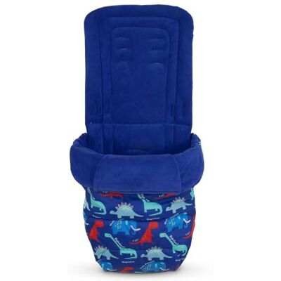 Cosatto Universal Footmuff – Cosy Toes, All Season Luxury Quilted Pram, Pushchair, Stroller Liner Liner, Washable, with Kangaroo Pouch for Hands (Dino Bright) Cosatto Universal Footmuff – Cosy Toes, All Season Luxury Quilted Pram, Pushchair, Stroller Liner Liner, Washable, with Kangaroo Pouch for Hands (Dino Bright)