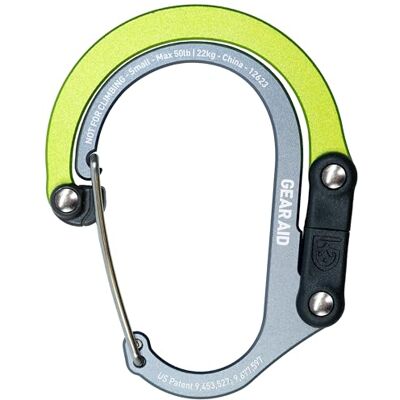 Gear Aid HEROCLIP Small Carabiner Clip and Hook, Bag, Purse, Backpack Hanger, Baby Pushchair Hook, Keyring Carabiner and Multifunction for Camping, Fishing, Hiking Or Travel, Hang Anything, Anywhere Gear Aid HEROCLIP Small Carabiner Clip and Hook, Bag, Purse, Backpack Hanger, Baby Pushchair Hook, Keyring Carabiner and Multifunction for Camping, Fishing, Hiking Or Travel, Hang Anything, Anywhere