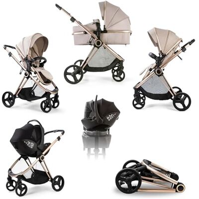 Red Kite Push Me Pace i 2 in 1 Travel System with i-Size Car Seat Latte Red Kite Push Me Pace i 2 in 1 Travel System with i-Size Car Seat Latte