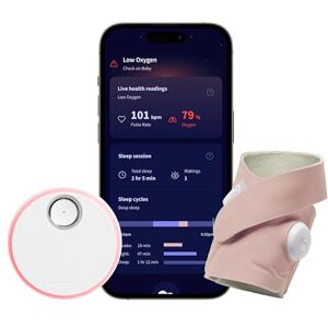 Owlet Dream Sock® Smart Baby Monitor Track Live Pulse (Heart) Rate, Oxygen in Infants Dusty Rose Owlet Dream Sock® Smart Baby Monitor Track Live Pulse (Heart) Rate, Oxygen in Infants Dusty Rose