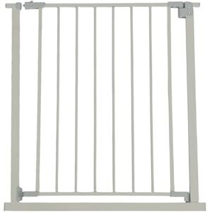 Relaxdays safety gate, 80 cm, no drilling required, for babies & toddlers, for stairs & doors, clamp-on design, grey, Plastic, Iron, 75-80 x 76 cm Relaxdays safety gate, 80 cm, no drilling required, for babies & toddlers, for stairs & doors, clamp-on design, grey, Plastic, Iron, 75-80 x 76 cm