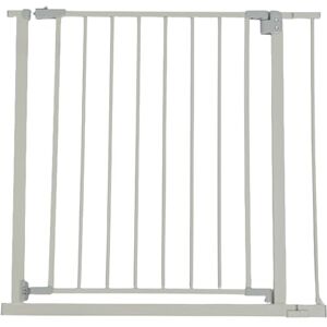 Relaxdays gate, 82–87 cm, no drilling, for babies & toddlers, stairs & doorways, pressure-mounted, grey, Plastic, Iron, Height: 76 cm, Width: 82-87 cm Relaxdays gate, 82–87 cm, no drilling, for babies & toddlers, stairs & doorways, pressure-mounted, grey, Plastic, Iron, Height: 76 cm, Width: 82-87 cm