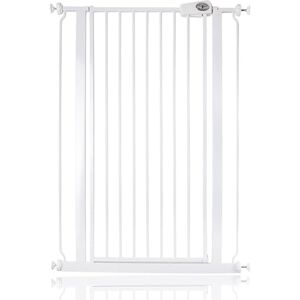 Bettacare Child and Pet Gate, 75cm 83cm, White, Extra Tall Gate 104cm in Height, Pressure Fit Stair Gate, Baby Gate and suitable for Dog Gate or Pet Barrier, Easy Installation Bettacare Child and Pet Gate, 75cm 83cm, White, Extra Tall Gate 104cm in Height, Pressure Fit Stair Gate, Baby Gate and suitable for Dog Gate or Pet Barrier, Easy Installation