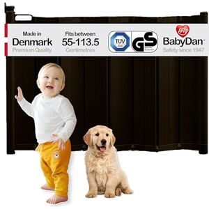 BabyDan Guard Me Extra Wide, Auto Retractable Stair Gate, Fits Openings Between 55-113.5 cm, Black, Made in Denmark Baby Gate/Safety Gate (Pet Gate/Dog gate) BabyDan Guard Me Extra Wide, Auto Retractable Stair Gate, Fits Openings Between 55-113.5 cm, Black, Made in Denmark Baby Gate/Safety Gate (Pet Gate/Dog gate)