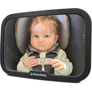Dreambaby Large Rectangular Adjustable Backseat Mirror, Black, 20 x 24 cm Dreambaby Large Rectangular Adjustable Backseat Mirror, Black, 20 x 24 cm