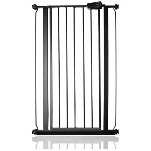 Safetots Extra Tall Narrow Metal Safety Gate Pressure Fit, 68.5cm 75cm, Matt Black, 104cm in Height, Extra Tall Stair Gate, Tall Baby Gate, Easy Installation Safetots Extra Tall Narrow Metal Safety Gate Pressure Fit, 68.5cm 75cm, Matt Black, 104cm in Height, Extra Tall Stair Gate, Tall Baby Gate, Easy Installation