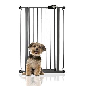 Bettacare Extra Tall Pressure Installed Premium Pet Gate, 68.5cm - 75cm, Slate Grey, Pressure Fit Stair Gate for Dog, Safety Barrier for Puppy, Easy Installation