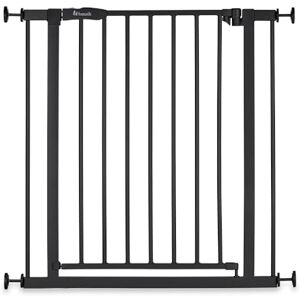 hauck Open N Stop 2, Black Pressure Fit Baby Gate 75-80 cm for Doors and Stairs, Closes Manually, Opens to Both Sides with One Hand, Metal, Mounting Accessories Included hauck Open N Stop 2, Black Pressure Fit Baby Gate 75-80 cm for Doors and Stairs, Closes Manually, Opens to Both Sides with One Hand, Metal, Mounting Accessories Included