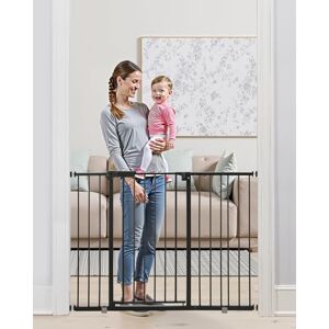 VEVOR Baby Gate, 26-48 Inches Adjustable Width, 36 Inches High Dog Gate, Easy Step Walk Thru, for Child Pet Security, Pressure Mount Kit, Wall Cups, One-Hand Open, for Stairs and Doorways, Black VEVOR Baby Gate, 26-48 Inches Adjustable Width, 36 Inches High Dog Gate, Easy Step Walk Thru, for Child Pet Security, Pressure Mount Kit, Wall Cups, One-Hand Open, for Stairs and Doorways, Black