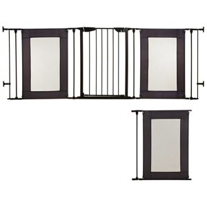 Dreambaby Denver Adapta Baby Safety Gate Fits Opening from 85.5-258cm Wide & 74cm Tall Includes 1x 58cm extension Suitable Barrier for Stairs, Irregular Openings, & Wide Areas Black Dreambaby Denver Adapta Baby Safety Gate Fits Opening from 85.5-258cm Wide & 74cm Tall Includes 1x 58cm extension Suitable Barrier for Stairs, Irregular Openings, & Wide Areas Black