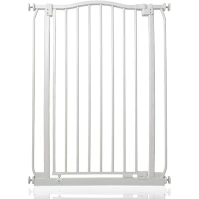 Safetots Extra Tall Curved Top Safety Gate, 71cm 80cm, Matt White, Extra Tall 100cm in Height, Pressure Fit Stair Gate, Baby Gate for Doors Hallways and Spaces, Safety Barrier, Easy Installation Safetots Extra Tall Curved Top Safety Gate, 71cm 80cm, Matt White, Extra Tall 100cm in Height, Pressure Fit Stair Gate, Baby Gate for Doors Hallways and Spaces, Safety Barrier, Easy Installation