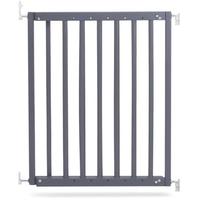 Safetots Top of The Stairs Screw Fitted Stair Gate, Grey Wooden, 63.5cm 105.5cm, Wood Baby Gate, Screw Fit Safety Barrier, Stylish and Practical Safety Gate Safetots Top of The Stairs Screw Fitted Stair Gate, Grey Wooden, 63.5cm 105.5cm, Wood Baby Gate, Screw Fit Safety Barrier, Stylish and Practical Safety Gate
