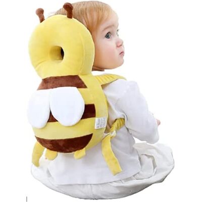 PeiBan Baby Head Protector, Adjustable Baby Back Protection for Crawling & Walking, Toddlers Head Safety Pad Cushion Backpack for Age 6-24 months (Bee) PeiBan Baby Head Protector, Adjustable Baby Back Protection for Crawling & Walking, Toddlers Head Safety Pad Cushion Backpack for Age 6-24 months (Bee)