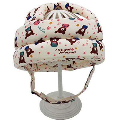 HUSHUI Baby Safety Helmet,Adjustable Baby Protective Cap Soft Safety Helmet Infant Anti-Fall Anti-Collision Head Hat for Toddlers HUSHUI Baby Safety Helmet,Adjustable Baby Protective Cap Soft Safety Helmet Infant Anti-Fall Anti-Collision Head Hat for Toddlers