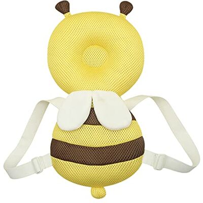 RONGXG Child Head Protection Cushion Pad Kids Baby Safety Harness for Learning Walk Crawl Soft Mesh Back Cushion Pillow Infant Baby Head Protective Support Safety Walker Cute Bee Toddler Backpack Adjustable RONGXG Child Head Protection Cushion Pad Kids Baby Safety Harness for Learning Walk Crawl Soft Mesh Back Cushion Pillow Infant Baby Head Protective Support Safety Walker Cute Bee Toddler Backpack Adjustable