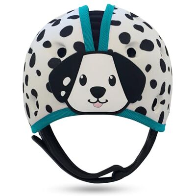 SafeheadBABY Soft Baby Head Protector Helmet for Crawling and Walking 7–24 Months – Ultra-Lightweight & Breathable Infant Safety Helmet That Grows with Your Baby (Head Circ. 40–52 cm) – Dalmatian Blue SafeheadBABY Soft Baby Head Protector Helmet for Crawling and Walking 7–24 Months – Ultra-Lightweight & Breathable Infant Safety Helmet That Grows with Your Baby (Head Circ. 40–52 cm) – Dalmatian Blue