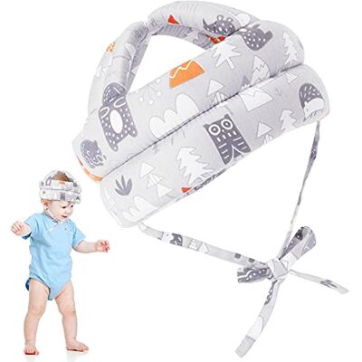Hwtcjx Baby Head Protector, Baby Safety Helmet, 5 Months to 3 Years Old, Grey Baby Toddler Protective Cap, Infant Anti-Fall Anti-Collision, Adjustable Size, Children Head Protection Hats Hwtcjx Baby Head Protector, Baby Safety Helmet, 5 Months to 3 Years Old, Grey Baby Toddler Protective Cap, Infant Anti-Fall Anti-Collision, Adjustable Size, Children Head Protection Hats