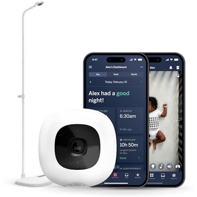 Nanit Pro Smart Baby Monitor And 2nd Gen Floor Stand 1080P Wi-Fi Video And Sound Camera, Sleep Coach and Breathing Motion Tracker, 2-Way Audio, Real-Time Sleep Analytics Nanit Pro Smart Baby Monitor And 2nd Gen Floor Stand 1080P Wi-Fi Video And Sound Camera, Sleep Coach and Breathing Motion Tracker, 2-Way Audio, Real-Time Sleep Analytics