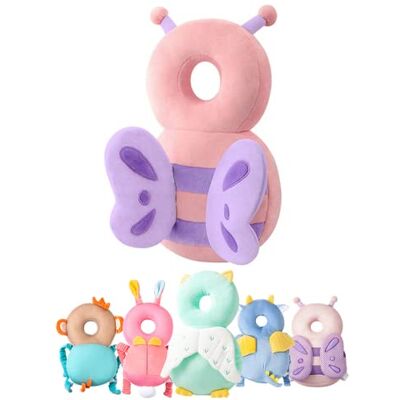 XIGUI Baby Head Protector, Toddlers Head Safety Pad Cushion, Adjustable Toddlers Head Safety Pad Cushion Backpack, Baby Back Protection for Crawling & Walking, for Age 4-24Months (Pink) XIGUI Baby Head Protector, Toddlers Head Safety Pad Cushion, Adjustable Toddlers Head Safety Pad Cushion Backpack, Baby Back Protection for Crawling & Walking, for Age 4-24Months (Pink)