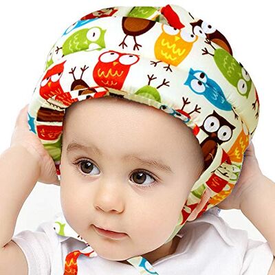 IULONEE Baby Helmet Infant Head Protector Headgear Helmet for Toddler Owl Yellow Adjustable Baby Protective Hat Cotton Harnesses Helmets for Toddler Boys Girls Learning to Climb Walk IULONEE Baby Helmet Infant Head Protector Headgear Helmet for Toddler Owl Yellow Adjustable Baby Protective Hat Cotton Harnesses Helmets for Toddler Boys Girls Learning to Climb Walk