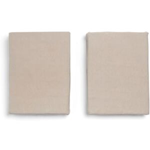 Mamas & Papas 2 Cot/Bed Fitted Sheets, Welcome to the World Star -Mocha (142x70x19cm) Mamas & Papas 2 Cot/Bed Fitted Sheets, Welcome to the World Star -Mocha (142x70x19cm)